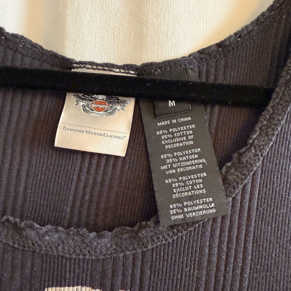 Harley-Davidson Blue Graphic Tank Top - Picture 2 of 3